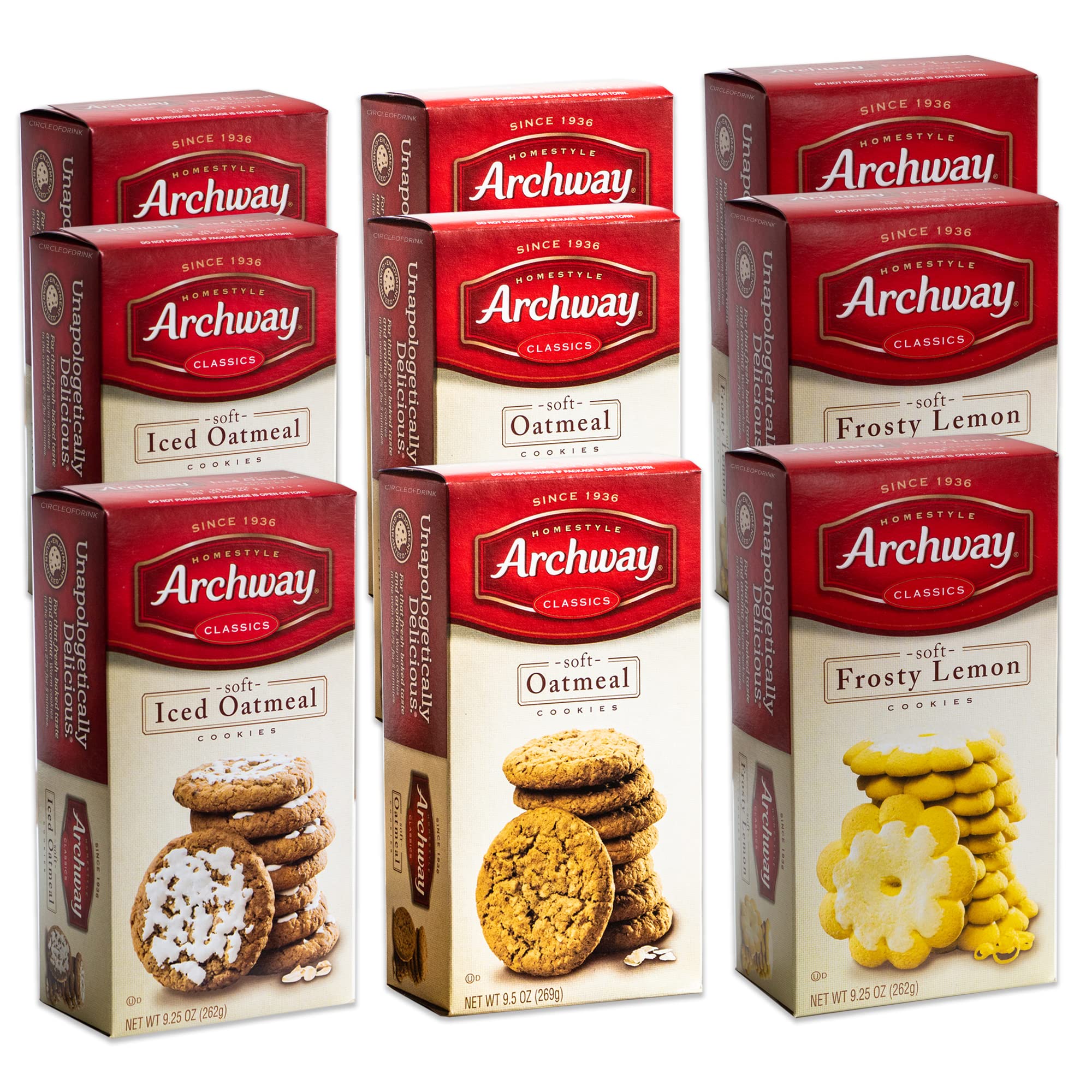 Amazon.com: Archway Cookies - Variety Pack - Frosty Lemon (3, 9.25